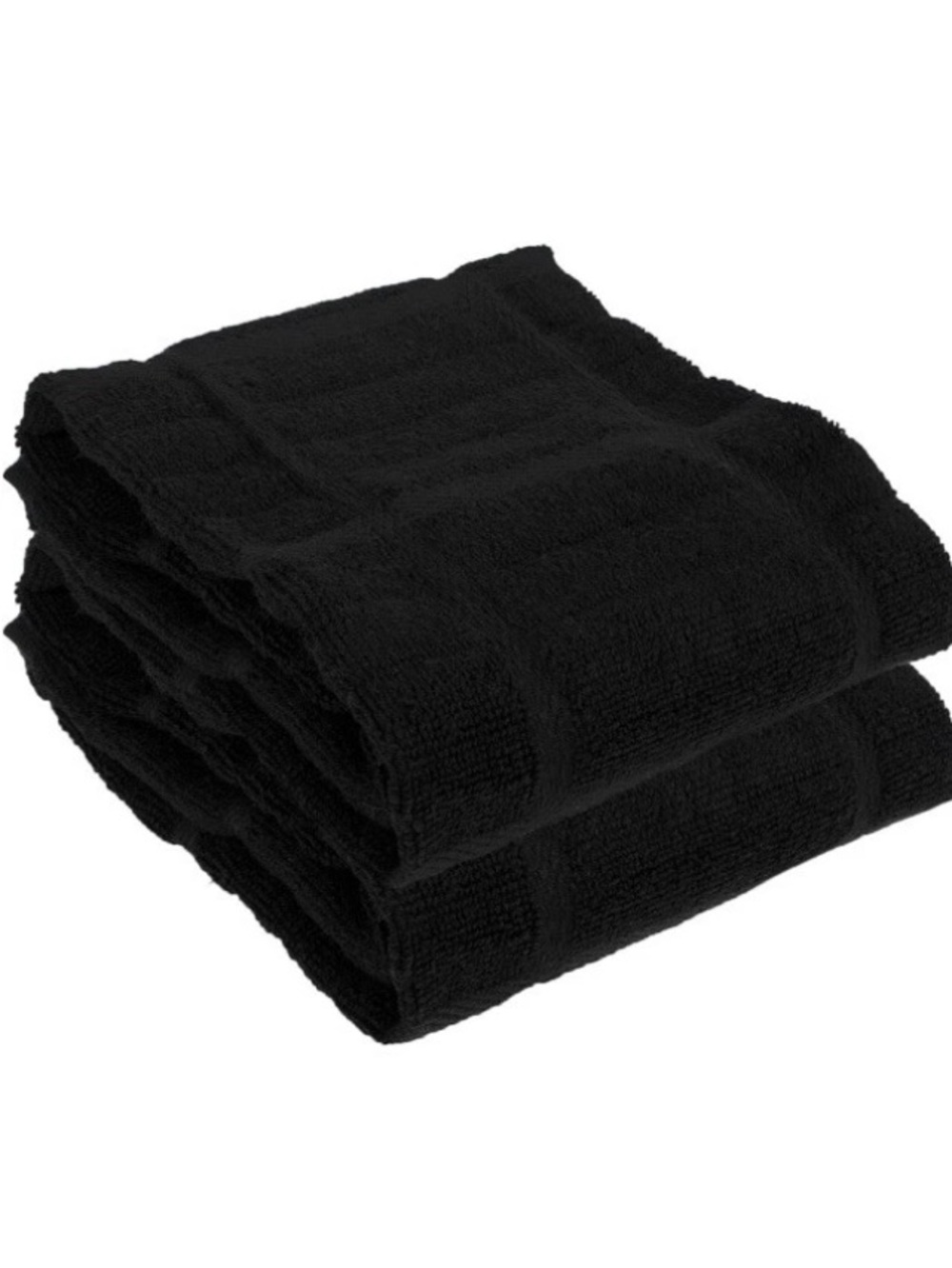 2 All-Clad 17x30 Black Turkish Cotton Kitchen Dish Towel Highly Absorbent New